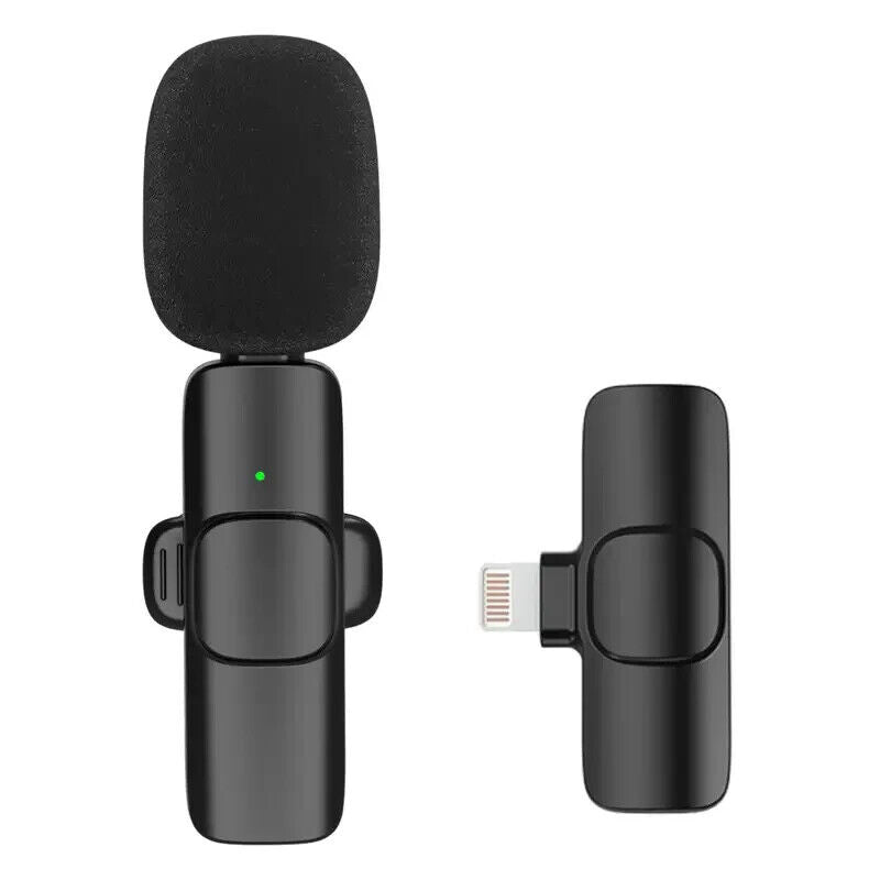 Wireless Lavalier Microphone Audio Video Recording for Iphone